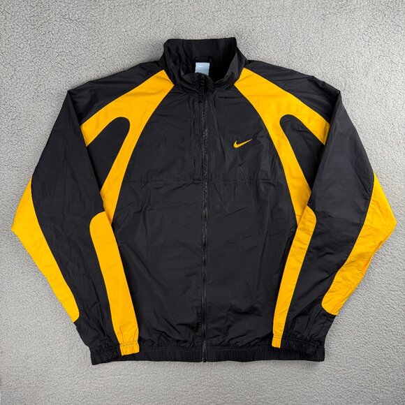 Nike NOCTA Track Jacket Mens Extra Large Tall XL Black Yellow